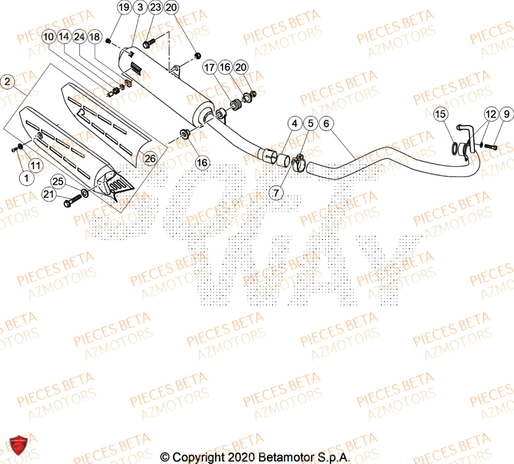 Echappement AZMOTORS PiÃ¨ces ALP 200 [2024]