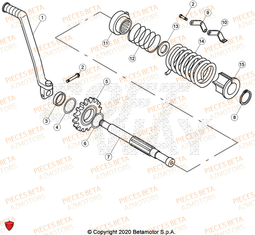 Kick Starter AZMOTORS PiÃ¨ces ALP 200 [2024]