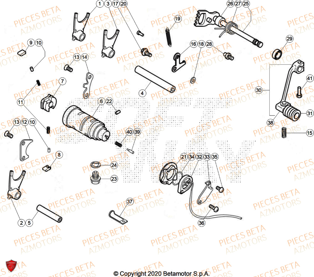 Selecteur De Vitesses AZMOTORS PiÃ¨ces ALP 200 [2024]
