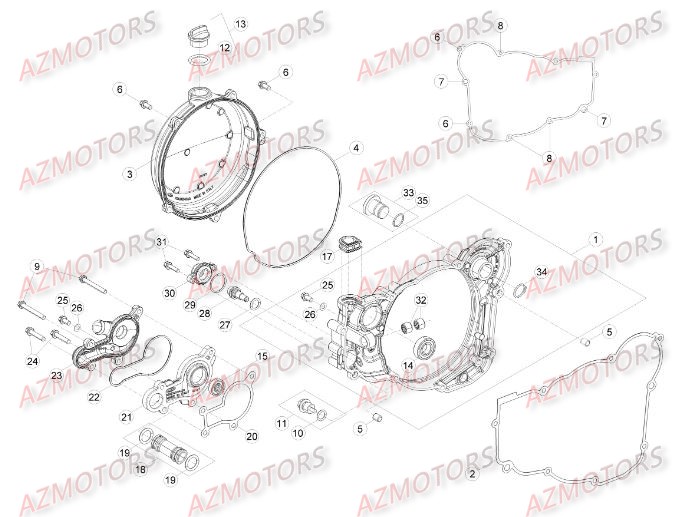 Carter 2 AZMOTORS PiÃ¨ces BETA RR XTRAINER 300 2T - (2015)