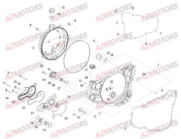 Carter 2 AZMOTORS PiÃ¨ces BETA RR XTRAINER 300 2T - (2016)