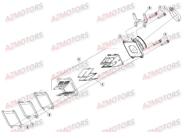 Carter 3 AZMOTORS PiÃ¨ces BETA RR XTRAINER 300 2T - (2016)
