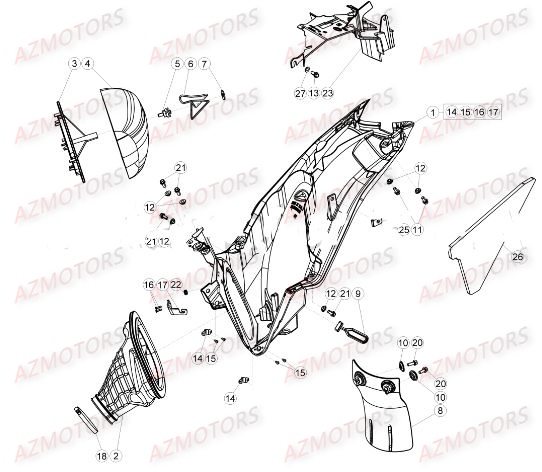 FILTRE AIR - BETA pour BOITIER DU FILTRE de BETA XTRAINER MY17