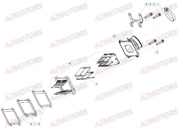 Clapets AZMOTORS PiÃ¨ces BETA RR XTRAINER 300 2T - (2017)