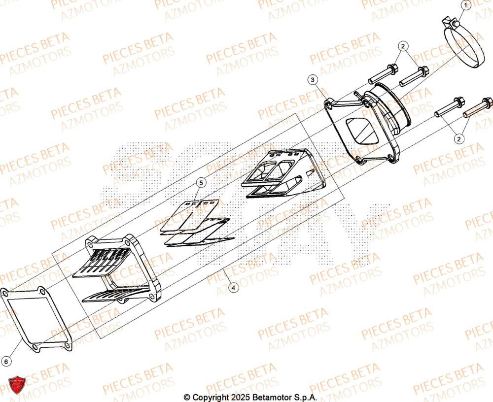 Admission AZMOTORS Pieces BETA CROSS RX 350 2T - (2026)