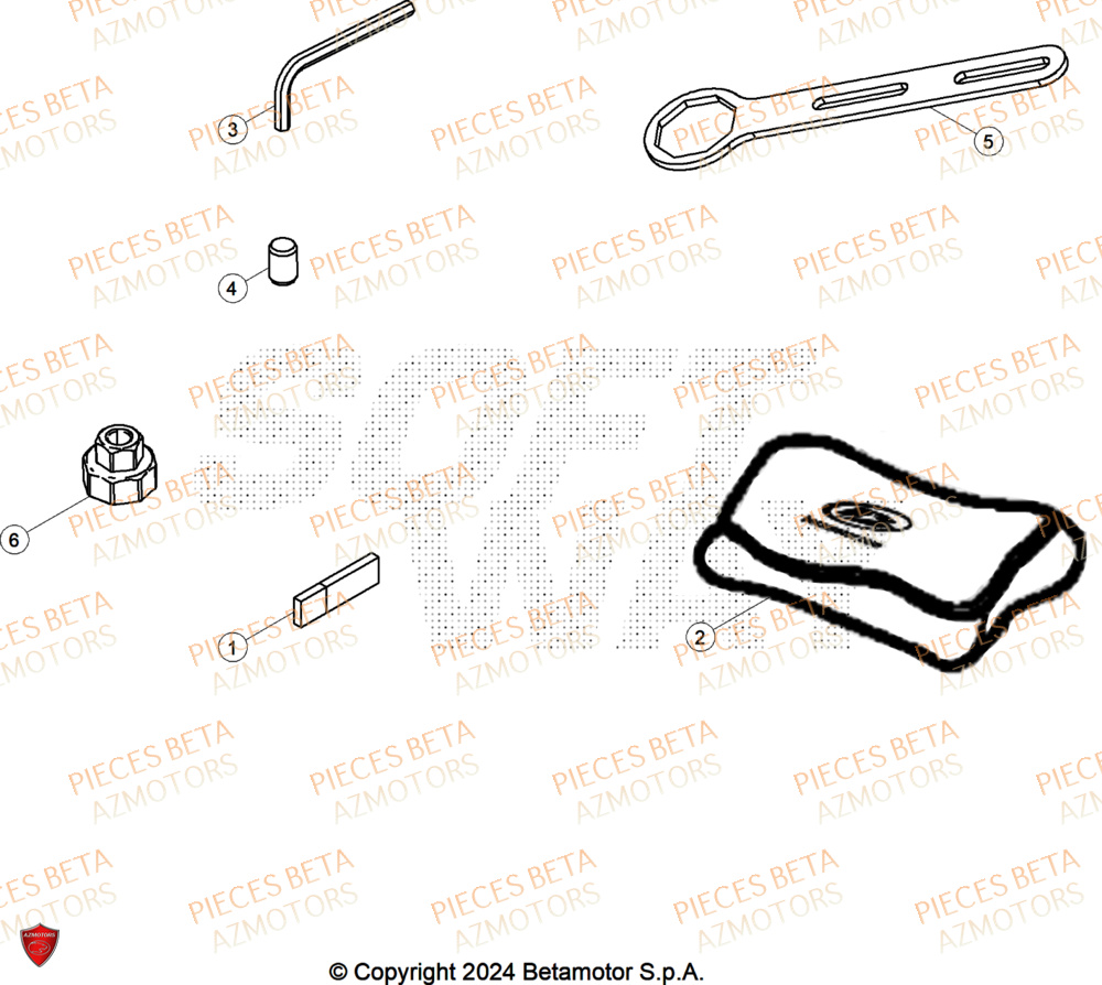 Manuel AZMOTORS Pieces BETA CROSS RX 350 2T - (2026)