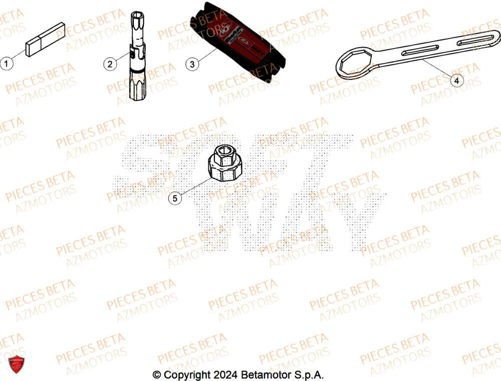 Outils AZMOTORS Pieces BETA CROSS RX 450 4T - (2025)