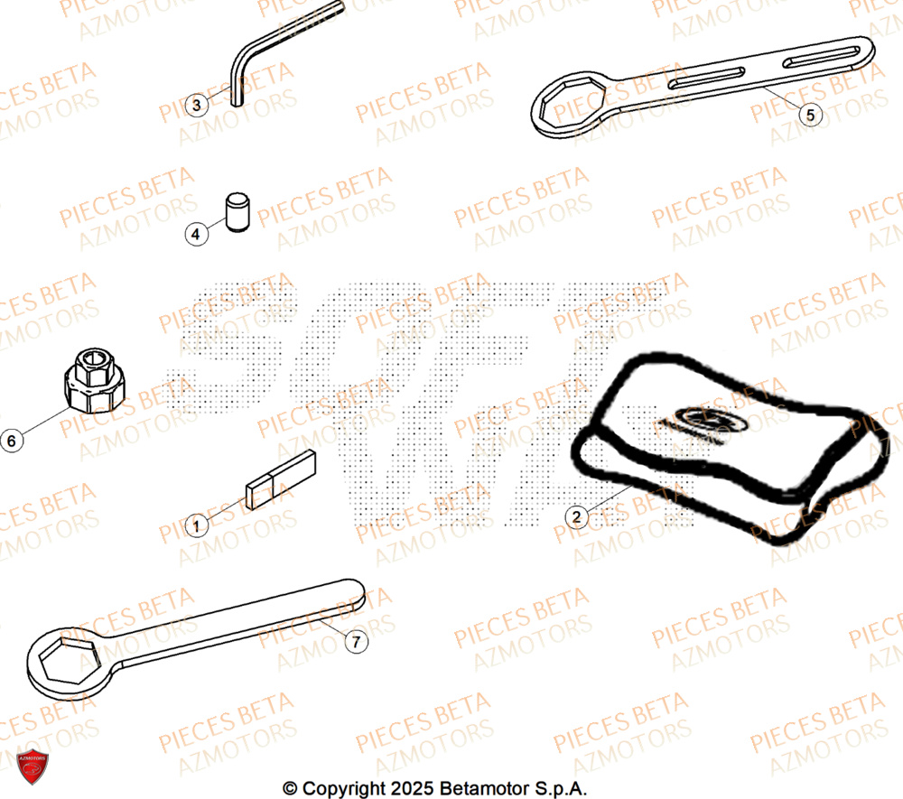 Manuel AZMOTORS Pieces BETA ENDURO RR 300 2T RACE - (2026)