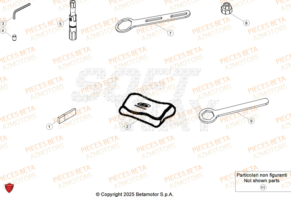 Manuel AZMOTORS Pieces BETA ENDURO RR 390 4T RACE (2026)
