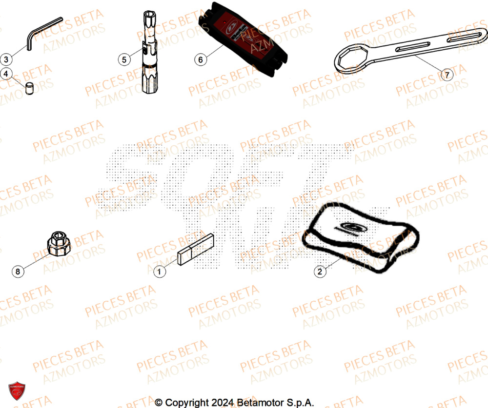 Outils AZMOTORS Pieces BETA ENDURO RR 350 4T RACE/EURO 5+ - (2025)
