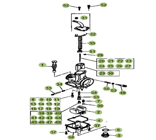 Carburateur 2 AZMOTORS PiÃ¨ces BETA EVO-125cc 2T - [2012]