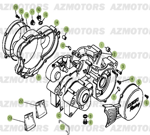 Carter AZMOTORS PiÃ¨ces BETA EVO-125cc 2T - [2012]