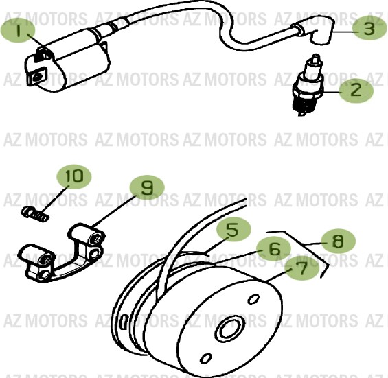 Allumage AZMOTORS PiÃ¨ces BETA EVO-125 2T - [2013]