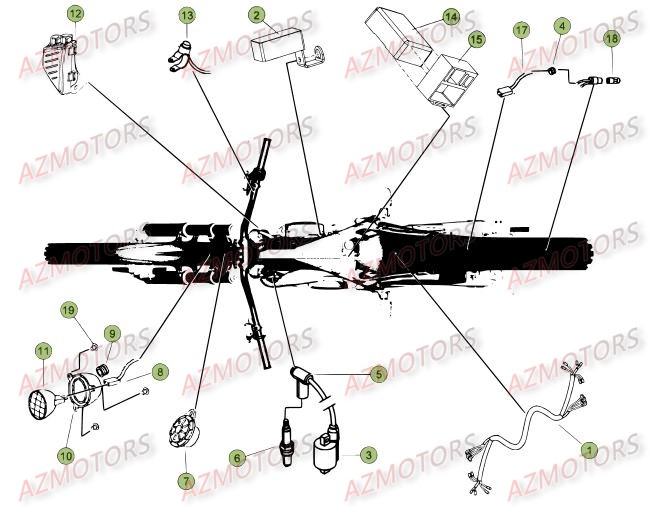 Equipement Electrique AZMOTORS PiÃ¨ces BETA EVO-125 2T - [2016]