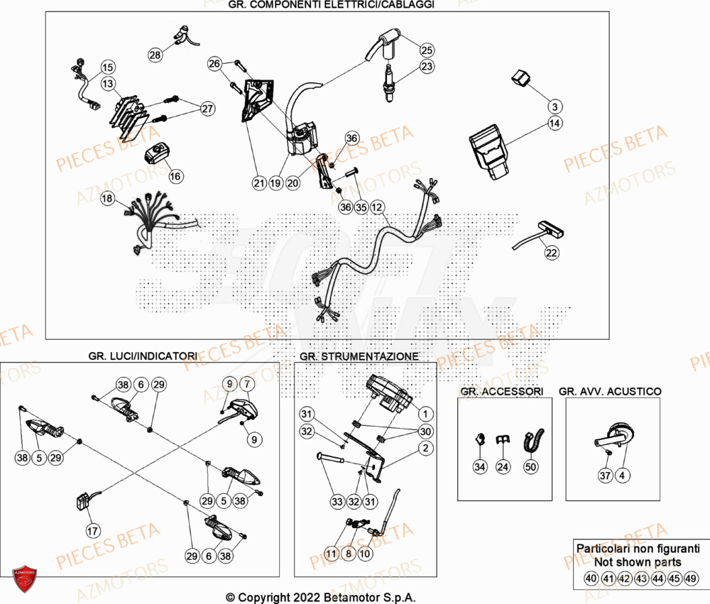 Equipement Electrique AZMOTORS Pièces BETA EVO 125 2T - [2023]