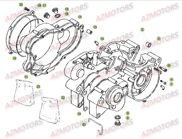 Carter AZMOTORS PiÃ¨ces BETA EVO-200 2T - [2015]