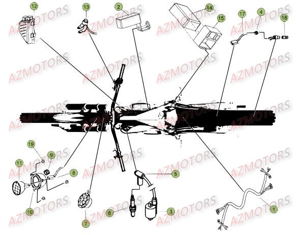 Equipement Electrique AZMOTORS PiÃ¨ces BETA EVO-200 2T - [2015]