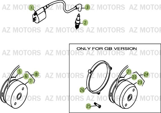 Allumage AZMOTORS PiÃ¨ces BETA EVO-250 2T - [2013]