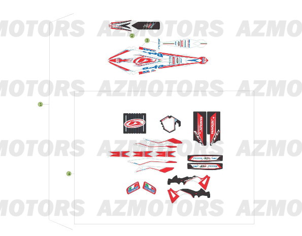 Decors 2 AZMOTORS PiÃ¨ces BETA EVO-250 2T - [2013]