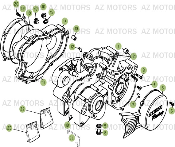 Carter AZMOTORS PiÃ¨ces BETA EVO-250 2T - [2011]