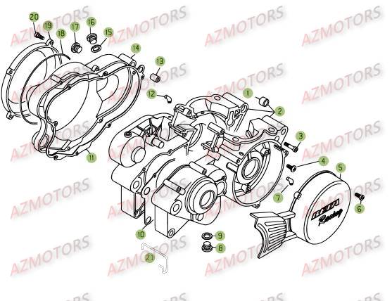 Carter AZMOTORS Pieces BETA EVO-290 2T - [2009]