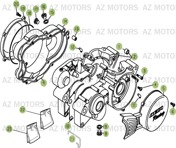 Carter AZMOTORS PiÃ¨ces BETA EVO-290 2T - [2011]