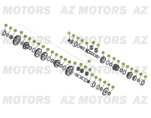 Boite A Vitesses AZMOTORS PiÃ¨ces BETA EVO-300 2T - [2013]