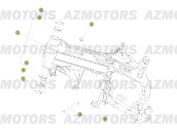 Chassis AZMOTORS PiÃ¨ces BETA EVO-300 2T - [2013]