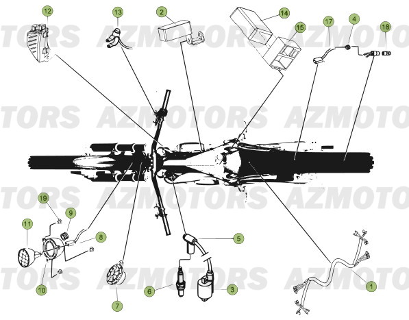 Installation Electrique AZMOTORS PiÃ¨ces BETA EVO-300 2T - [2013]