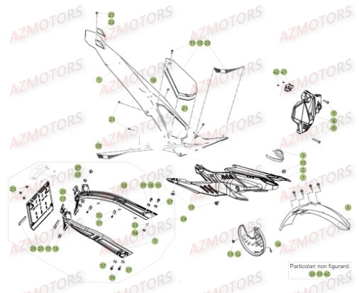 Carenages AZMOTORS PiÃ¨ces BETA EVO-125 2T - [2017]