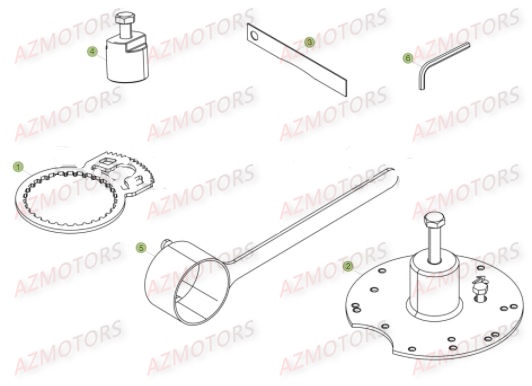 Outils Speciaux AZMOTORS PiÃ¨ces BETA EVO-125 2T - [2017]