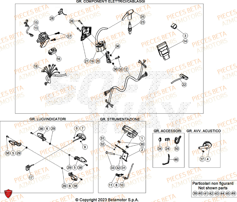 Equipement Electrique AZMOTORS PiÃ¨ces BETA EVO 125 2T - 2025