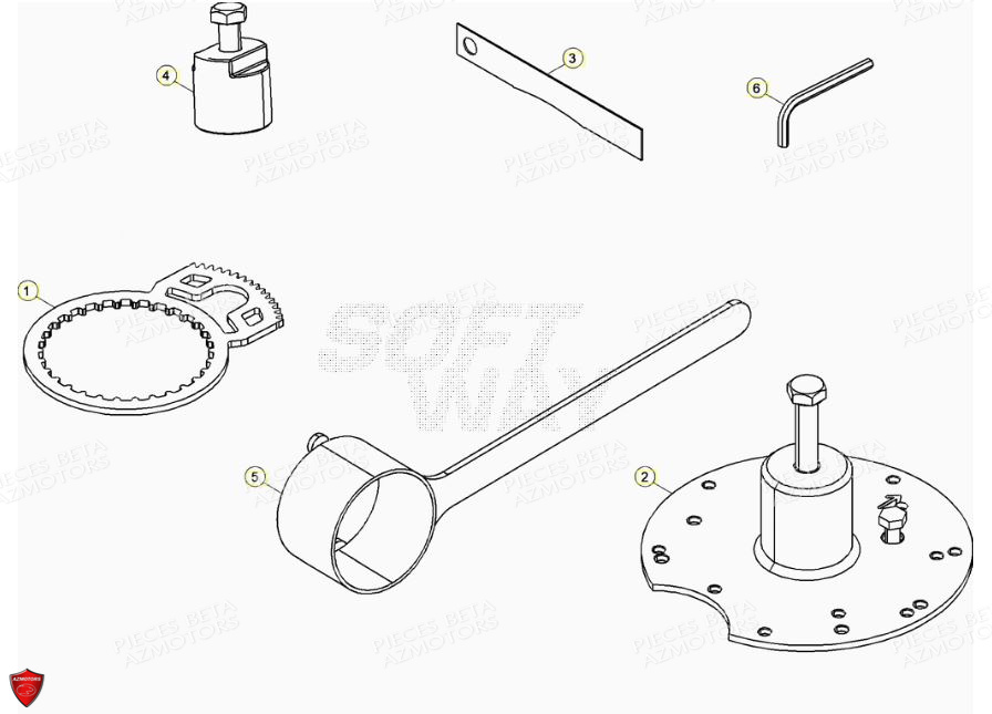 Outil Special AZMOTORS PiÃ¨ces BETA EVO 2T -125CC- FACTORY - (2022)