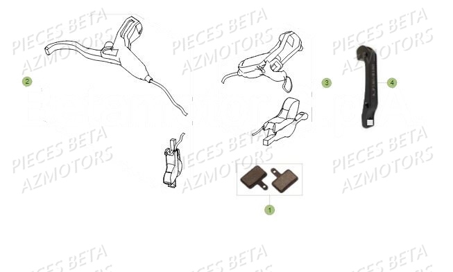 Freins AZMOTORS PiÃ¨ces BETA MINI ELECTRIC XL - (2017)