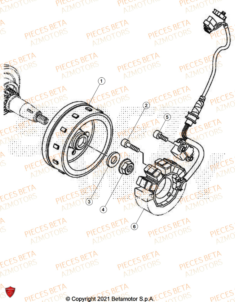 Allumage AZMOTORS PiÃ¨ces BETA MOTARD 125 4T R 2026