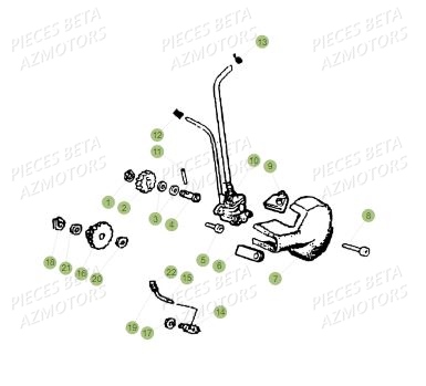 Pompe A Huile AZMOTORS BETA Motard Standard RR 2T 50 MY19