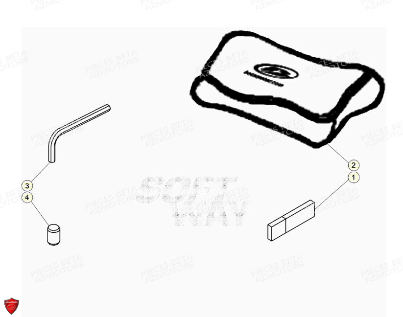 Outillage Special AZMOTORS PiÃ¨ces BETA RR Motard 125 4T LC - 2021-2022