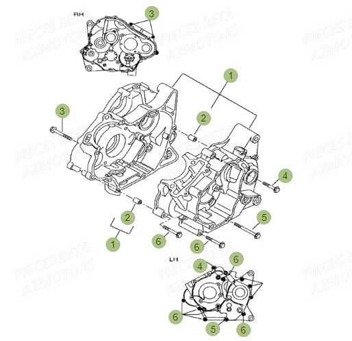 Carter AZMOTORS PiÃ¨ces BETA RR Motard 125 LC - 2016