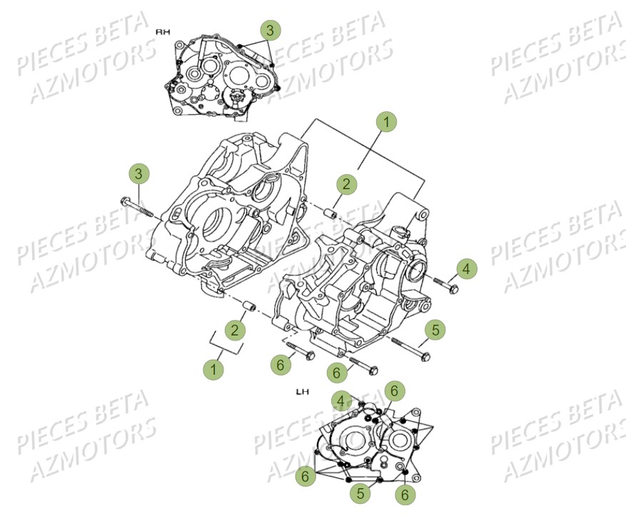 Carter AZMOTORS PiÃ¨ces BETA RR Motard 125 LC - 2018