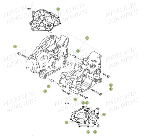 Carter AZMOTORS PiÃ¨ces BETA RR Motard 125 LC - 2019