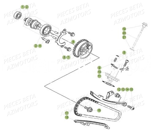 Distribution AZMOTORS PiÃ¨ces BETA RR Motard 125 LC - 2019