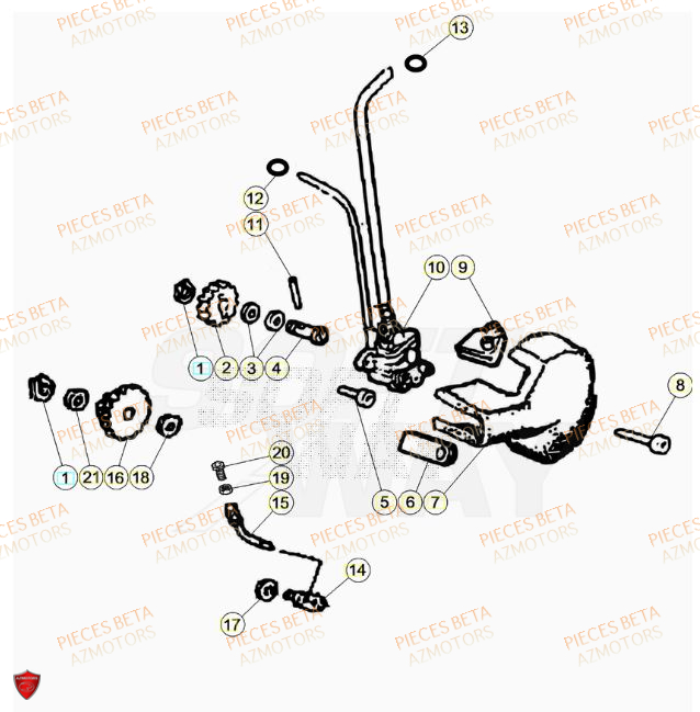 Pompe A Huile AZMOTORS BETA Motard STANDARD RR 2T 50 2023