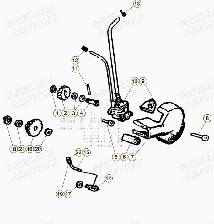 Pompe A Huile AZMOTORS BETA Motard SPORT 2T 50 (2020)