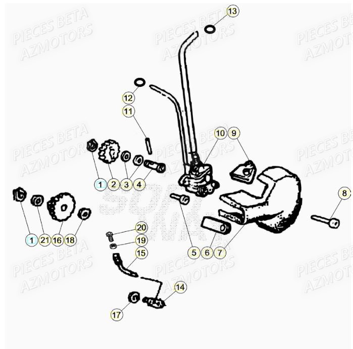 Pompe A Huile AZMOTORS BETA Motard SPORT 2T 50 2021-2022