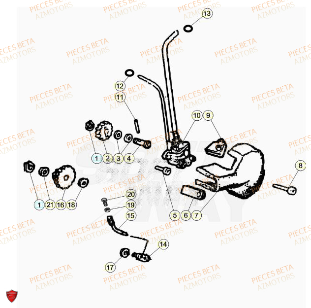 Pompe A Huile AZMOTORS BETA Motard TRACK 2T 50 2023