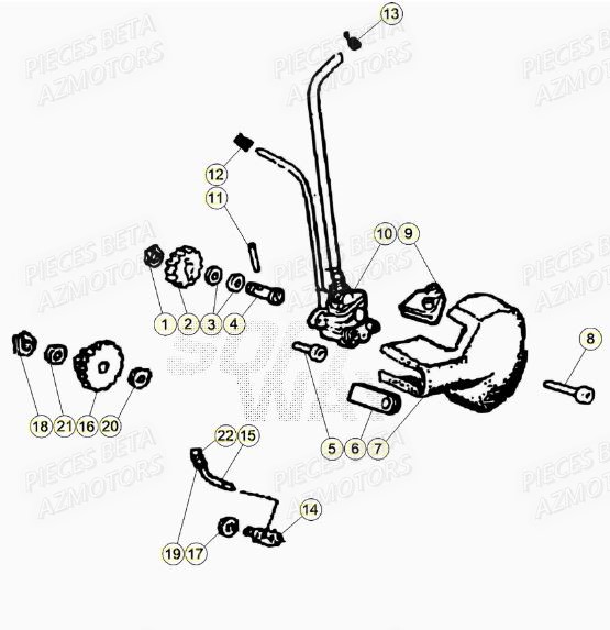 Pompe A Huile AZMOTORS BETA Motard TRACK 2T 50 (2020)