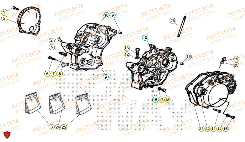 Carter AZMOTORS BETA Motard X GREY 2T 50 2024