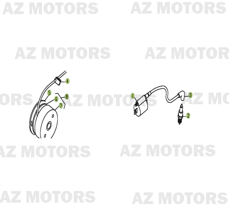 Allumage AZMOTORS PiÃ¨ces BETA REV-3 125CC - [2006]