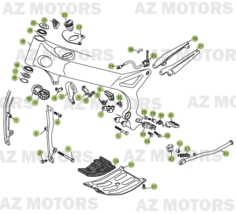 Accessoires Du Chassis AZMOTORS PiÃ¨ces BETA REV-3 -200CC - [2006]
