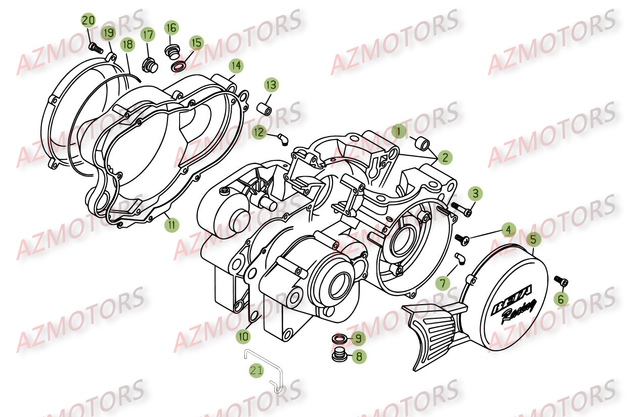 Carter AZMOTORS PiÃ¨ces BETA REV-3 200CC - [2008]